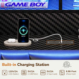 DICTAC | Gaming Bed with 4 Drawers, Storage Headboard, Charging Station & RGB LED Lights - Black
