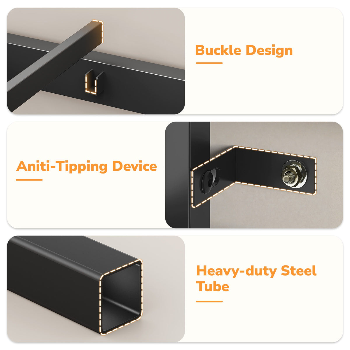DICTAC | Bunk Bed with Desk, 5 Storage Drawers, Shelves, LED Lights & Charging Station