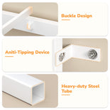 DICTAC | Bunk Bed with Desk, 5 Storage Drawers, Shelves, LED Lights & Charging Station