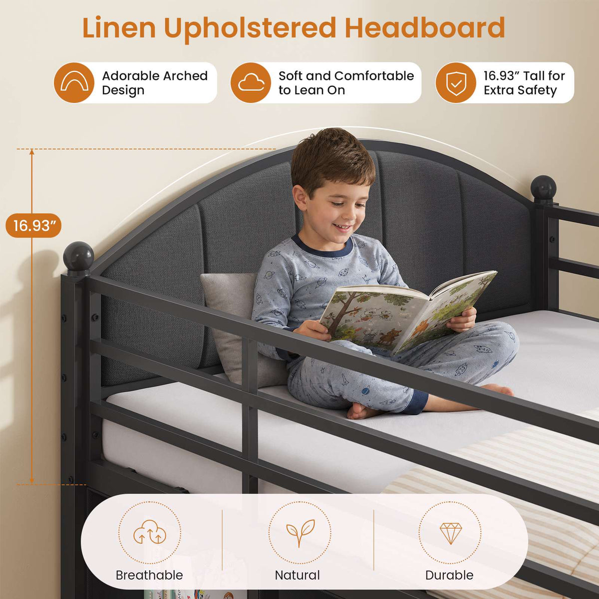 DICTAC | Twin Low Loft Bed with 8 Storage Drawers, 4 Bookshelves, LED Lights & Play Space for Kids